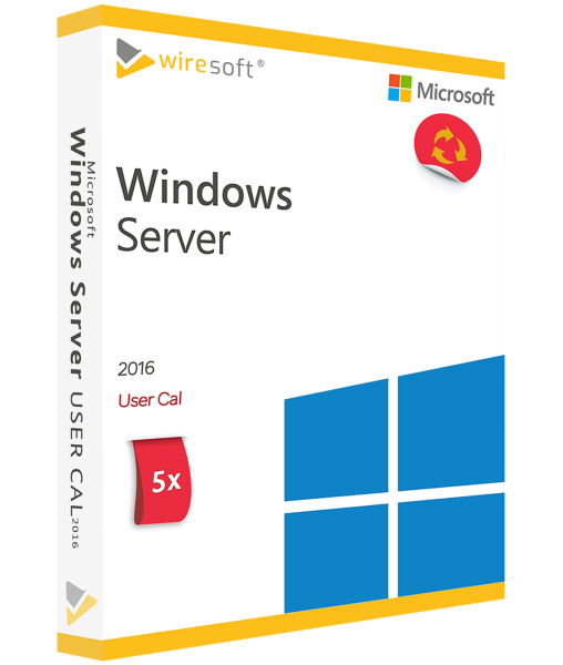 MICROSOFT WINDOWS SERVER 2016 - 5 PACK USER CAL